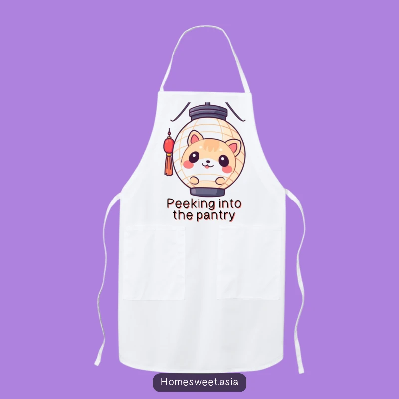 Funny Cooking Round Animal Lantern Apron - Humorous Kitchen Gift for Chefs