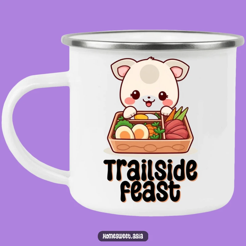 Funny Bento Box Animal Camping Mug: Trail Food Humor & Adventure