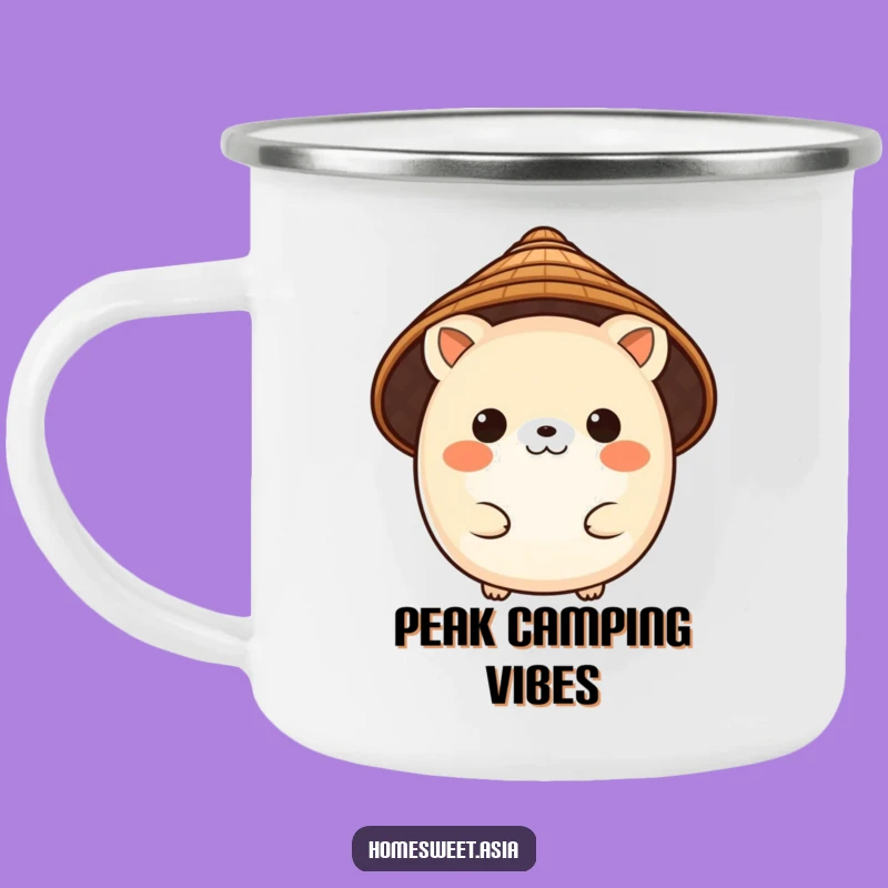 Funny Charming Animal Conical Hat Camping Mug: Global Adventure, Perfect Funny Gift