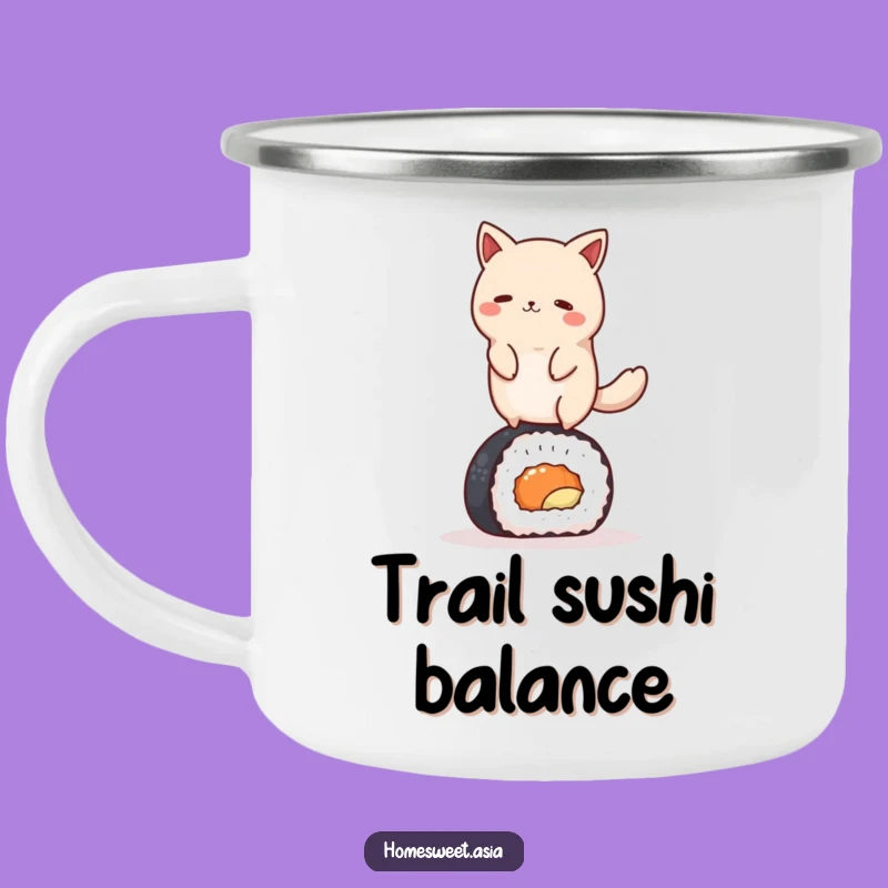 Funny Outdoor Sushi Animal Mug - Rugged Humorous Camping Gift