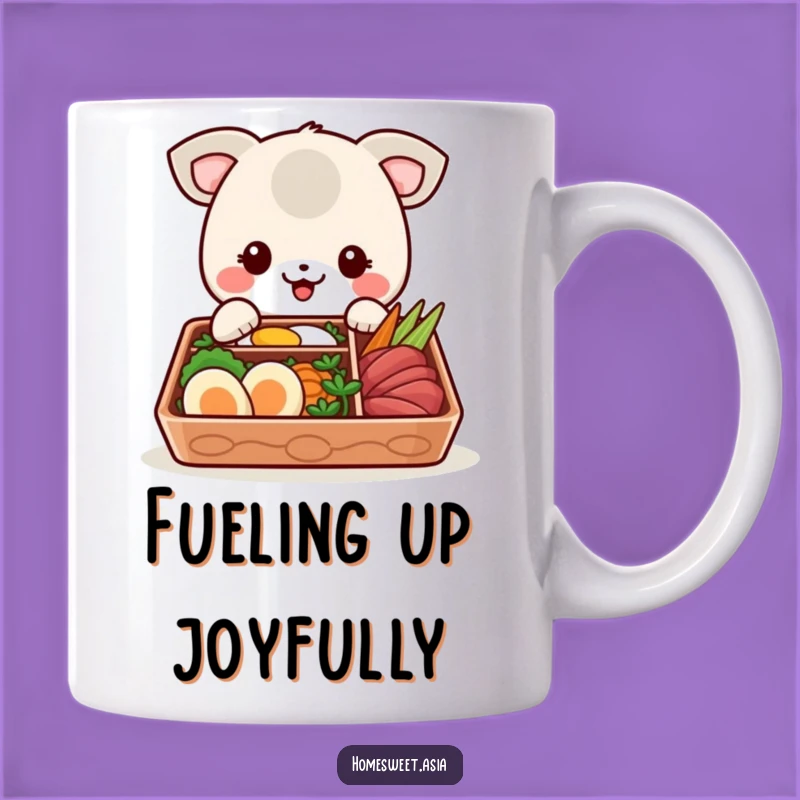 Funny Bento Box Animal Mug: Cheerful Eater & Delicious Gift!