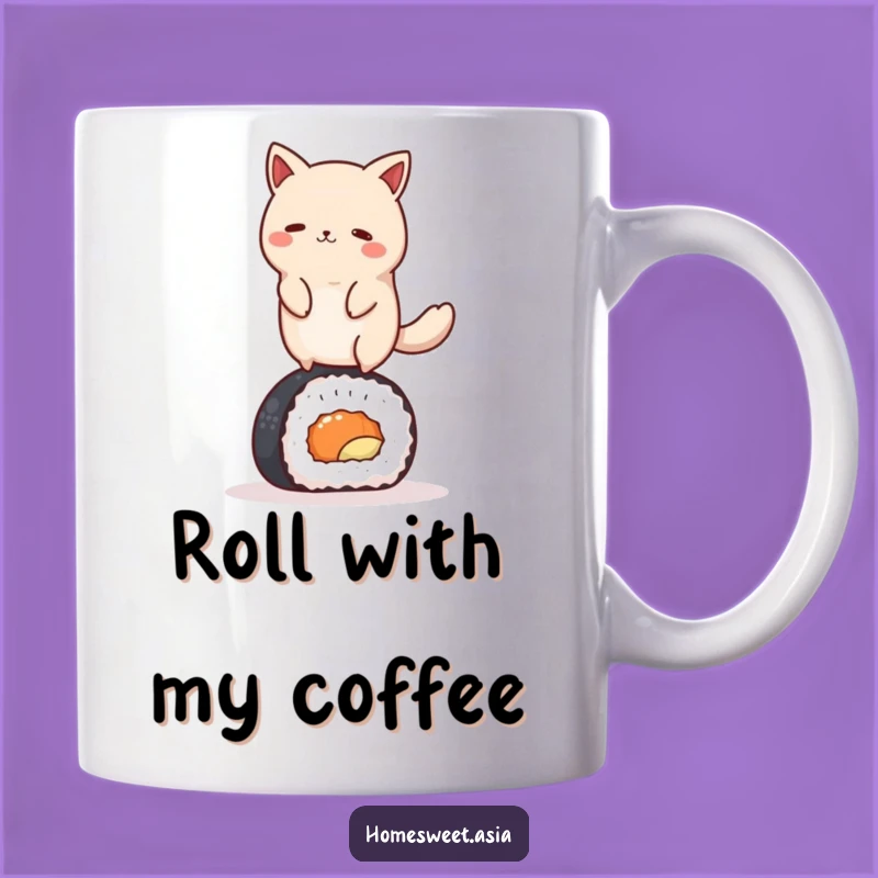 Funny Graceful Sushi Animal Mug - Hilarious Gift for Foodies and Animal Lovers