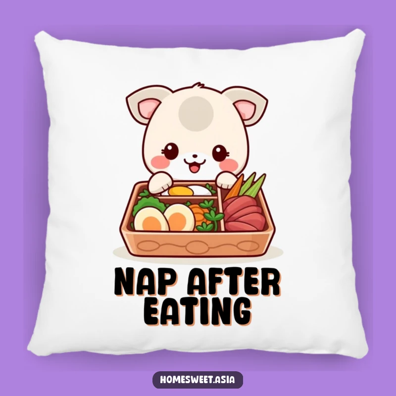 Funny Bento Box Animal Pillow: Comfy & Cute Home Accent