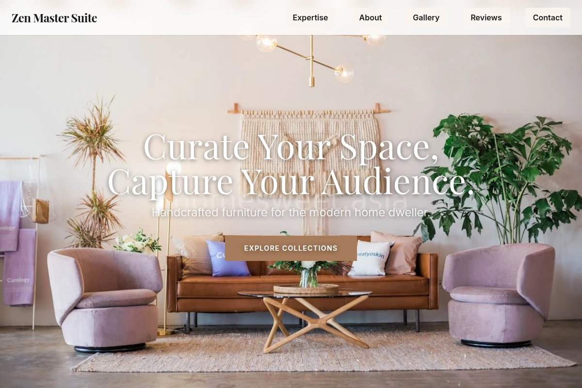 Premium Interior Design Website Design