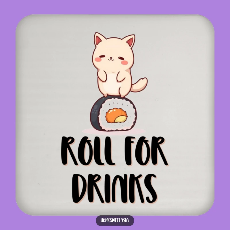 Funny Sushi Animal Coaster - Protect Surfaces with Humorous Style