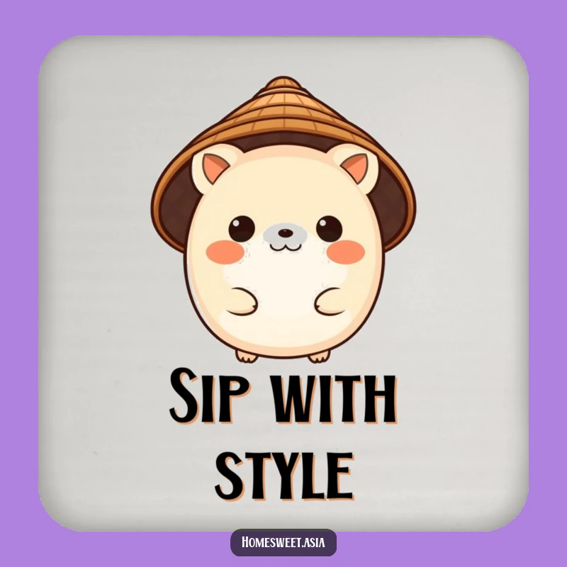 Funny Charming Animal Conical Hat Coaster Set: Cultural Protection, Great Funny Gift