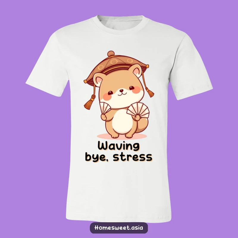 Funny Asian Hat Animal Fan T-Shirt: Adorable & Comical Wearable Art