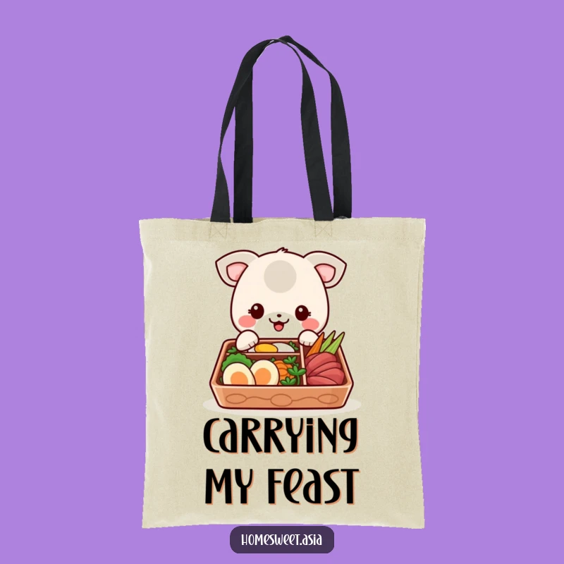 Funny Bento Box Animal Tote Bag: Carry Your Lunch with Style